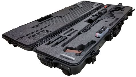 metal gun storage box|25 inch hard gun case.